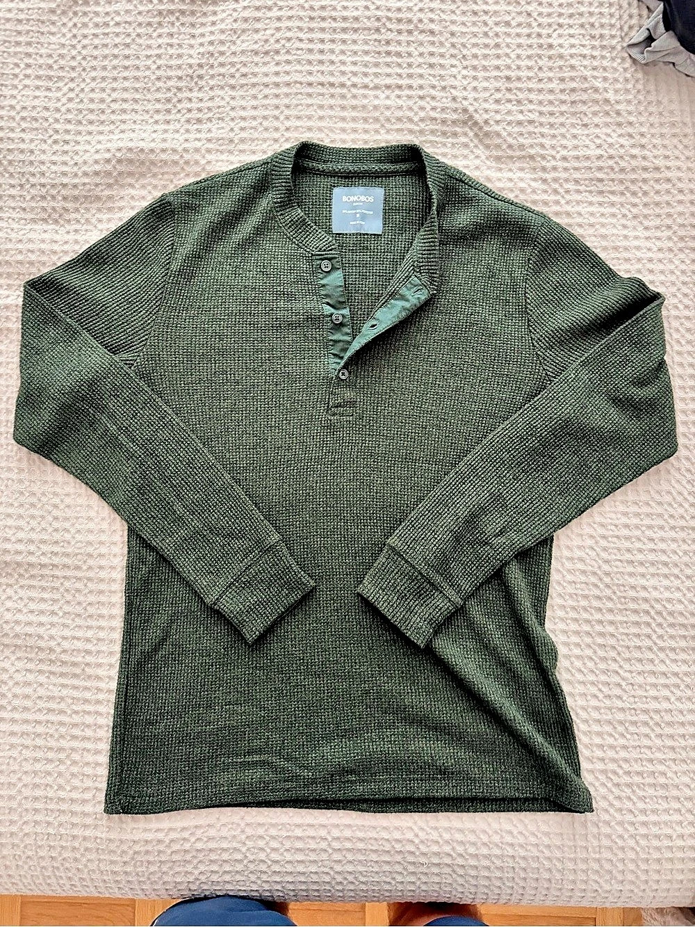 Bonobos Men’s Waffle in Moss Green